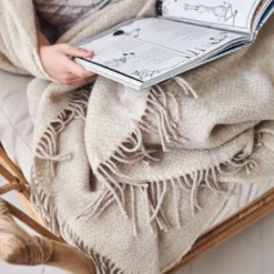 Sandstone Wollen Plaid 130x180 Cm -Woninginrichting Series 45453 02 04 9cf2f71d0a